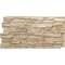 Ekena Millwork 48 5/8"W x 24 3/4"H x 1 1/4"D Cascade Stacked Stone, StoneWall Faux Stone Siding Panel, Sandstone PNU24X48CASD - alternate 1